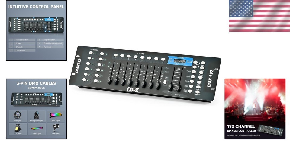 Professional Lighting Mixer Board Console with Voice Control for DJs Item image 2