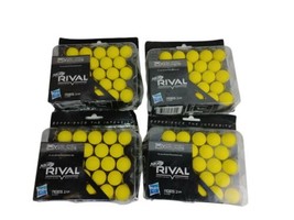 Lot of 4 Nerf Rival Precision Battling 25 x High Impact Rounds Balls Refill Pack - £30.54 GBP