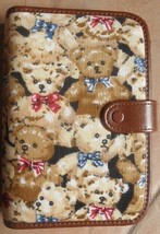 womens fashion day planner/pocketbook  teddy bears soft cover new - £14.15 GBP