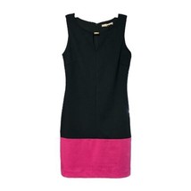 Banana Republic Women Navy Blue Pink Color-block Ponte Dress Size Petite 00P New - £30.36 GBP