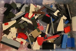 Bulk Lego Bricks Lot Of 114 Pcs Grids &amp; Long Pieces - £6.08 GBP