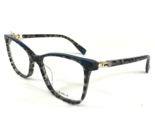 Furla Eyeglasses Frames VFU498V COL.09SX Blue Tortoise Gold Square 53-16... - $69.98
