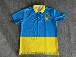 Ukraine Official Government Polo Shirt Usa Uv Fade Resistant Mens Size Xxxl - £28.14 GBP