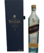 JOHNNIE WALKER BLUE LABEL SCOTCH WHISKEY EMPTY BOTTLE &amp; BOX 750ml - £27.08 GBP