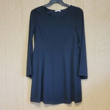 Everly Even Flow Long Sleeve Dress sz Medium Black - $16.39