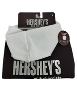 Hersheys Milk Chocolate Brown White Pet Dog Sweater Hoodie Large New - £16.03 GBP
