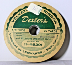 NIP Vintage Dexters Velvet Satin Ribbon - £7.60 GBP