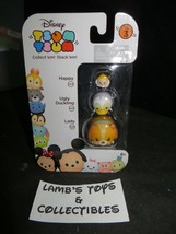 Disney Tsum Tsum vinyls series 3 stackable 3 pack Happy Ugly Duckling Lady figs - £18.65 GBP