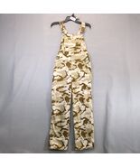 Levi's Signature Brown Camo Bib Overalls Women's XL 30x27.5" Pockets Wor... - €21,31 EUR