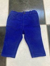 NWT 100% AUTH Burberry Baby Johnny Blue Velvet Pants 6M - £61.71 GBP