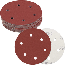 30 Pcs Drywall Sander Sanding Discs, 9 Inch 6 Hole Hook and Loop Abrasive Sandp - £22.39 GBP