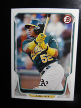 2014 Bowman #105 Yoenis Cespedes Oakland Athletics Baseball Card - £0.75 GBP