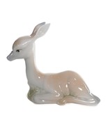 Porcelanas Miquel Requena Valencia Porcelain 4&quot; Sitting Deer Fawn Figuri... - $578.66 MXN