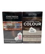 (2) John Frieda Brown Precision Foam Color Dark Chocolate 4BG Hair Colour - $24.99