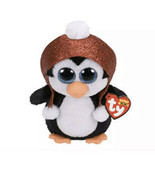 NWT TY Christmas Beanie Boos 6&quot; GALE the Holiday Penguin Glitter Eyes - €5,74 EUR
