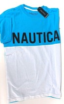 1 Count Nautica Boy&#39;s T Shirt Size Large 14/16 425 Turquoise 100% Cotton - £17.67 GBP