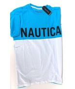 1 Count Nautica Boy&#39;s T Shirt Size Large 14/16 425 Turquoise 100% Cotton - £17.67 GBP
