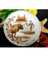 Vintage Bullfight Matador Bull Souvenir Plate Hotel Velazquez Tanger - £22.29 GBP