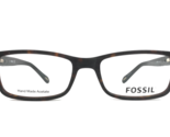 Fossil Eyeglasses Frames ARCHER 0086 Brown Tortoise Rectangle Full Rim 5... - $59.39
