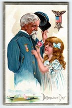 Decoration Day Postcard Navy Ships US General Girl Series 3 John Winsch Back - £18.97 GBP