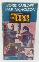 The Terror VHS - Boris Karloff Jack Nicholson Roger Corman Horror Thriller - £2.32 GBP
