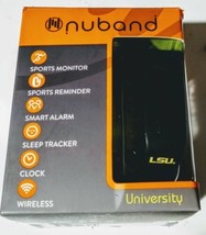 Nuband NCAA LSU Tigers Activity &amp; Sleep Tracking Band, Black, Adjustable - $2.94