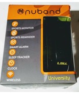 Nuband NCAA LSU Tigers Activity &amp; Sleep Tracking Band, Black, Adjustable - £2.31 GBP
