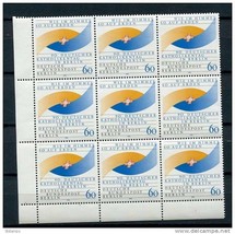 Germany Berlin 1990 Mi 873 MNH Block of  9 stamps Catholic Day Cv 20 euro - £4.74 GBP