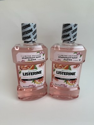 2x Listerine Grapefruit Rose Limited Edition Zero Alcohol Mouthwash 500m... - $36.99