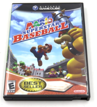 Mario Superstar Baseball (Nintendo GameCube, 2005)  With Manual &amp; Case E... - £96.87 GBP