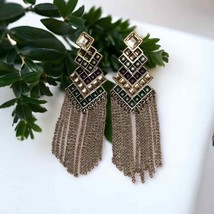 Gypsy/Tribal dropping dangle earrings! Absolutely adorable! - £22.15 GBP
