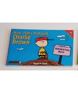 Peanuts Snoopy Now That&#39;s Profound Charlie Brown book - OOP - £7.10 GBP