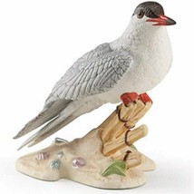 Lenox Common Tern Ocean Sea Bird Figurine Beach Shells Black Grey Red NEW NIB - $74.25