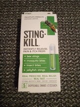 Sting Kill Disposable Swabs External Anesthetic Itch &amp; Pain Relief (ZZ74) - £9.42 GBP