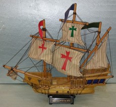 7DD52 Model Ship: Santa Maria, 19-1/2&quot; Overall Length, Dusty From Display, Gc - £110.86 GBP
