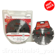 Do It  Crosscut/Ripping 7-1/4&quot; 40T, Master Combin 6-1/2&quot; 60T Saw Blade Set - £14.76 GBP