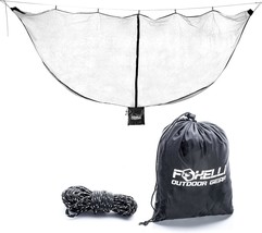 Foxelli Xl Hammock Net - 12 Ft.Net For Hammocks, Lightweight Portable Hammock - £29.85 GBP