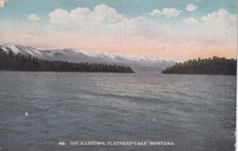 The Narrows Flathead Lake Montana MT Postcard C27 - £2.30 GBP