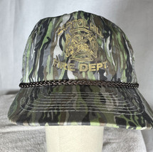 Vintage Capitol Hill Fire Department Rope Camo Snapback Mesh Trucker Hat... - $18.65