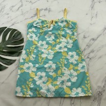 Vintage Y2k Reversible Mini Dress Size XL Blue Yellow Tropical Floral St... - £25.70 GBP