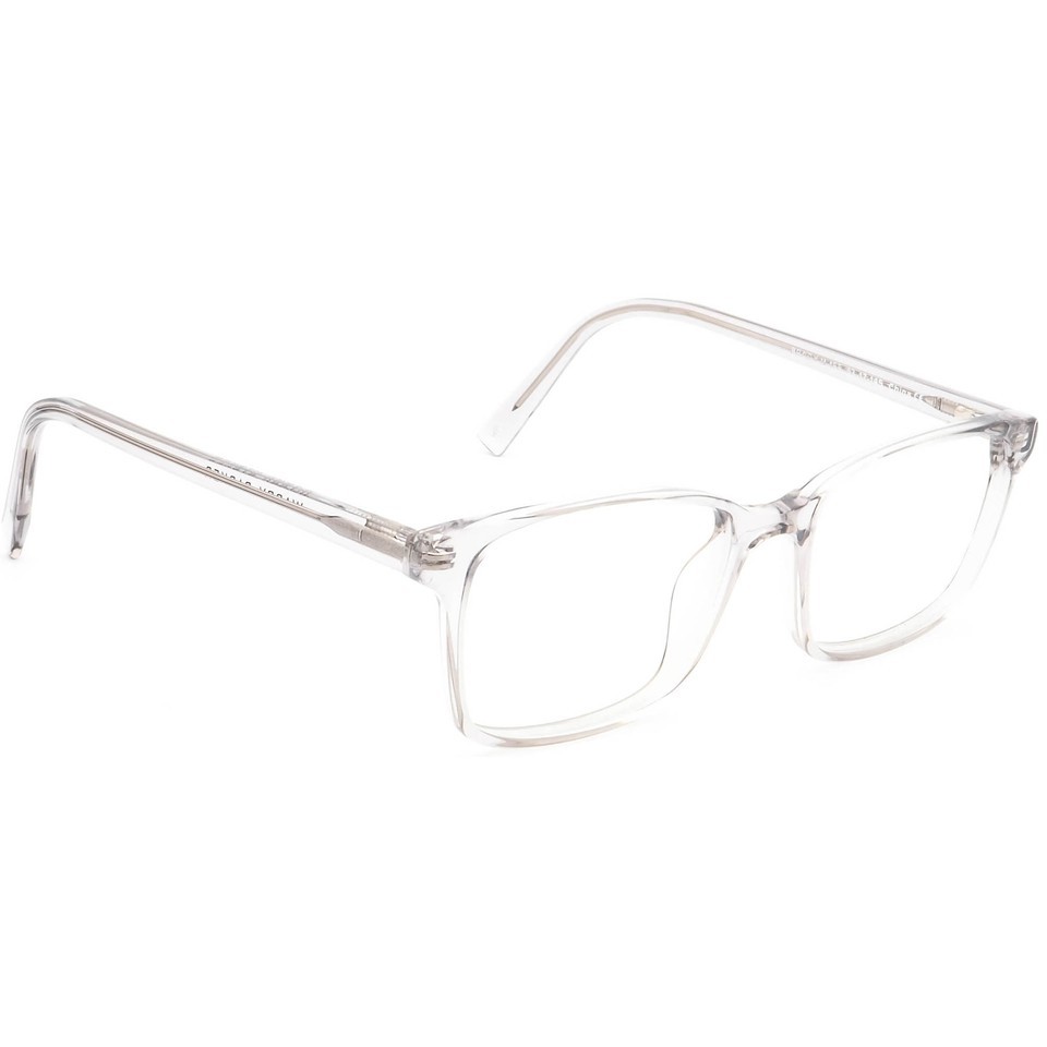 Warby Parker Eyeglasses Brady M 165 Transparent Gray Rectangular Frame 5... - $99.99