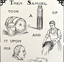 1901 Bible Passage Samuel 10:1 Victorian Word Symbol Puzzle Religious DWDD8 - $374.24 MXN
