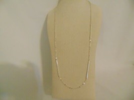 Giani Bernini 30&quot; Sterling Silver Long Bar Link Chain Necklace K643 $225 - £76.99 GBP