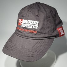 Tractor Supply Gray Black Strapback Baseball Hat Cap For Life Out Here S... - £6.35 GBP