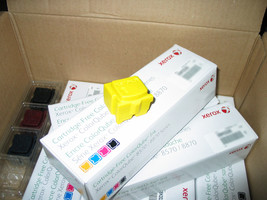 NEW OEM AUTHENTIC XEROX COLORQUBE 8580 8880 GENUINE YELLOW SOLID STICK C... - $55.79