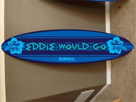 wall hanging surf board surfboard decor hawaiian eddie aikau, eddie would go - £59.52 GBP