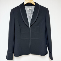 Tahari ASL Womens Black Blazer Jacket Lined Size 10 - £19.61 GBP