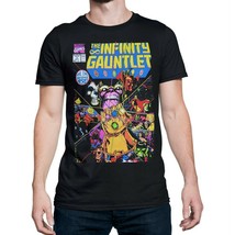 The Infinity Gauntlet #1 Comic Cover Men&#39;s T-Shirt Black - £27.96 GBP+