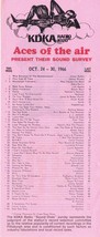 KDKA 1020 Pittsburgh VINTAGE October 24 1966 Music Survey Rolling Stones  - £15.81 GBP