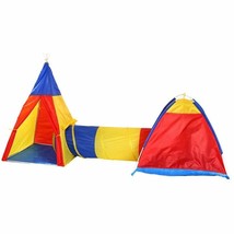S4O Kids Playhouse Pop Up Childrens Play Pretend Tent Castle 2 Rooms + T... - $19.99